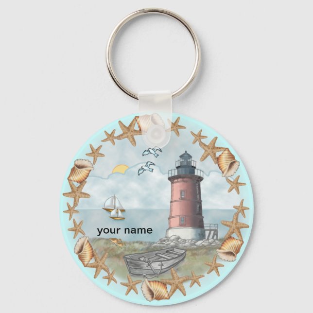 Delaware Shells Lighthouse nyckelring (Framsida)