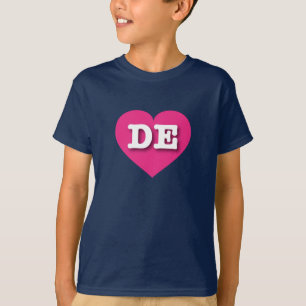 Delaware Shock rosa Heart - I kärlek DE Tee