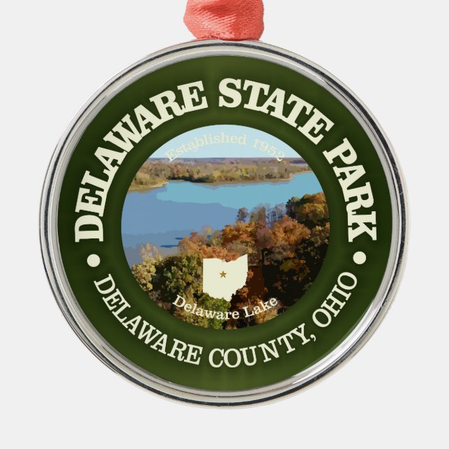 Delaware SP Julgransprydnad Metall (Framsidan)