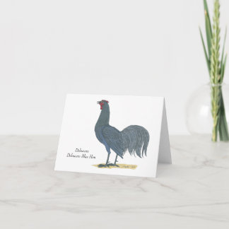 Delaware State Bird: Delaware Blue Hen Tack Kort
