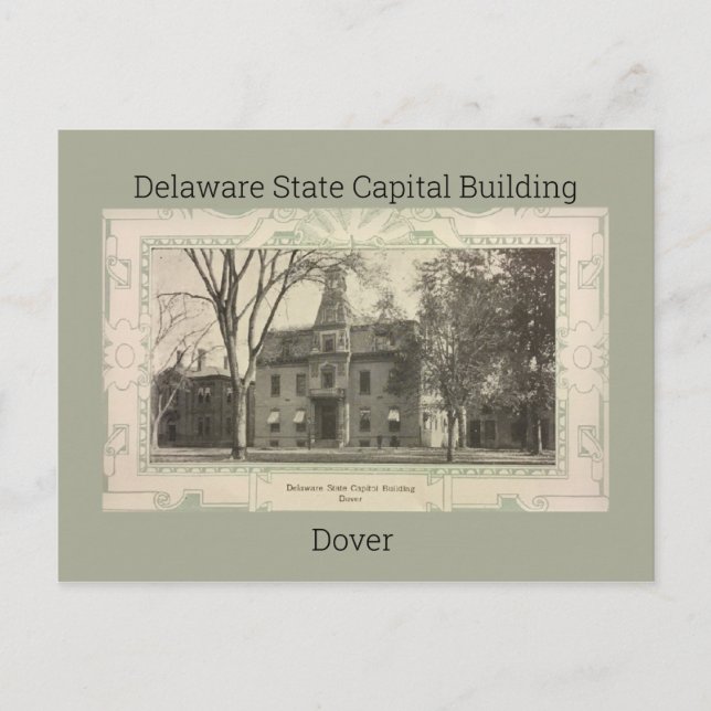 Delaware State Capital Byggnad Postcard (1908) Vykort (Framsida)
