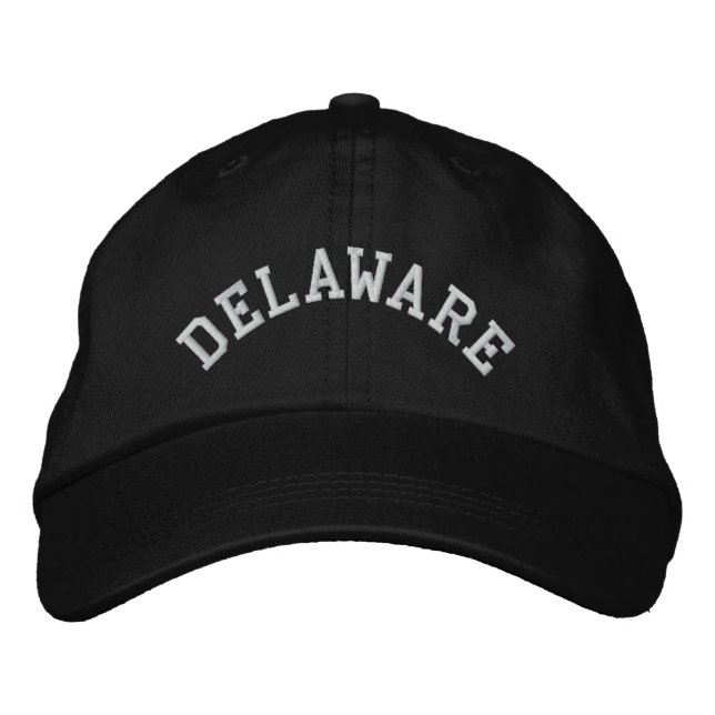 Delaware State Embroired Broderad Keps (Framsida)