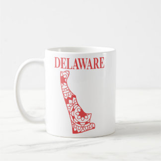 Delaware state mandala karta, Made in Delaware Kaffemugg