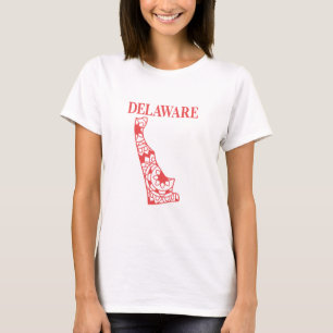 Delaware state mandala karta, Made in Delaware T Shirt
