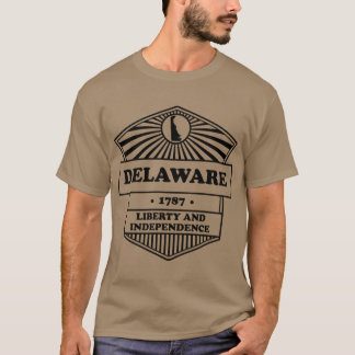 Delaware State Motto Grapty Liberty och Independe T Shirt