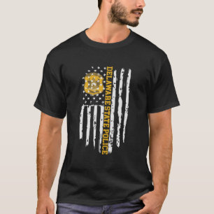 Delaware State Police American Flagga T Shirt