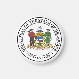 Delaware-statens sigill magnet