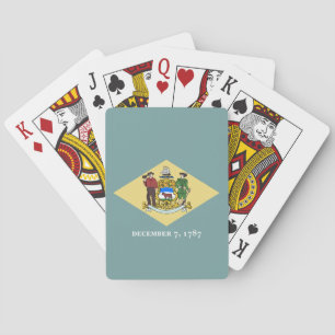 Delaware Statlig flagga Casinokort
