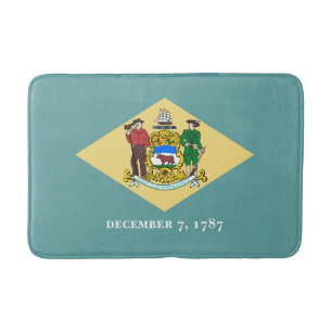 Delaware Statlig flagga Design Badrumsmatta