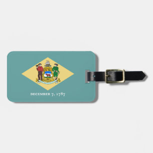 Delaware Statlig flagga Design Bagagebricka