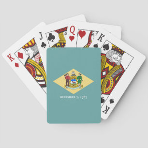Delaware Statlig flagga Design Casinokort
