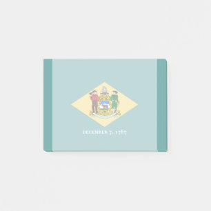 Delaware Statlig flagga Design Post-it Block