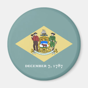 Delaware Statlig flagga Magnet