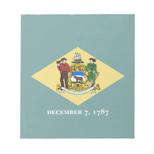 Delaware statsflagga anteckningsblock