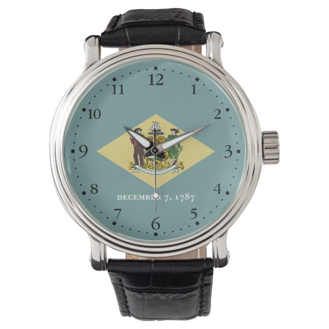 Delaware statsflagga armbandsur (Framsida)