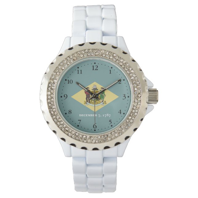 Delaware statsflagga armbandsur (Framsida)
