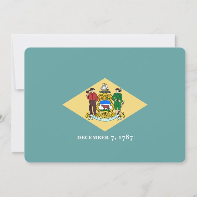 Delaware Statsflagga Design (Framsida)