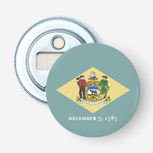 Delaware statsflagga flasköppnare