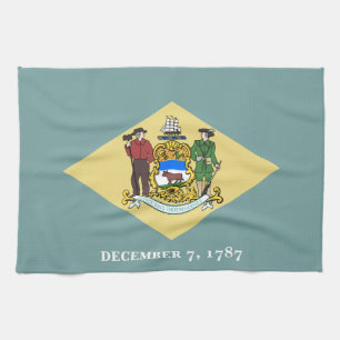 Delaware statsflagga kökshandduk