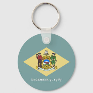 Delaware statsflagga nyckelring