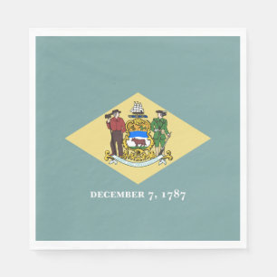 Delaware statsflagga pappersservett