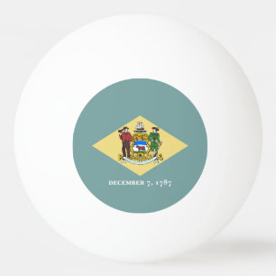 Delaware statsflagga pingisboll