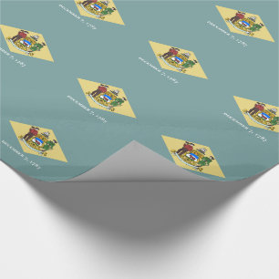 Delaware statsflagga presentpapper