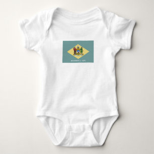 Delaware statsflagga t shirt