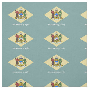 Delaware statsflagga tyg