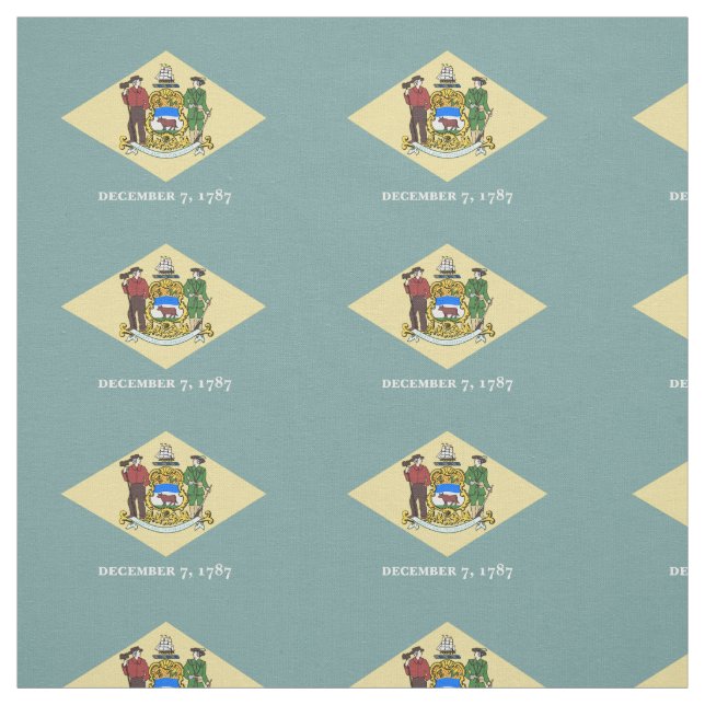 Delaware statsflagga tyg (Provkarta)
