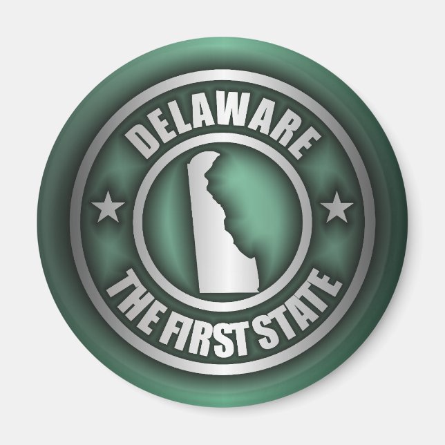 "Delaware Steel" Magnets (Grönt) Magnet (Framsidan)