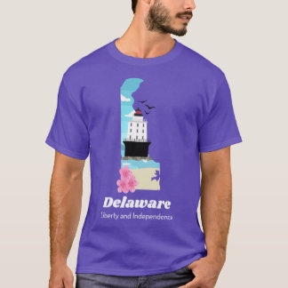 Delaware Stolt Statens motto Frihet och oberoende T Shirt