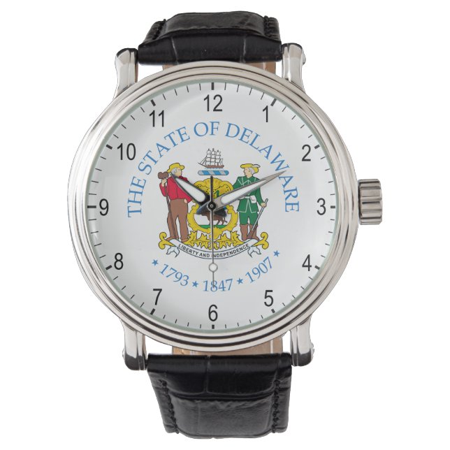 Delaware-tecken Armbandsur (Framsida)