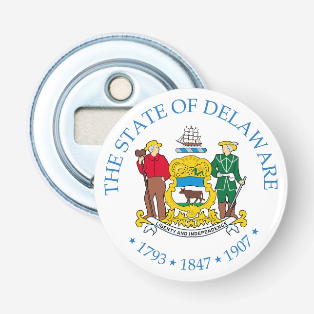 Delaware-tecken Flasköppnare (Framsidan)