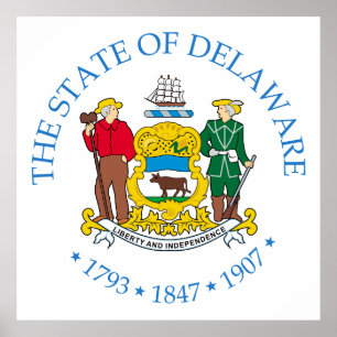 Delaware-tecken Poster