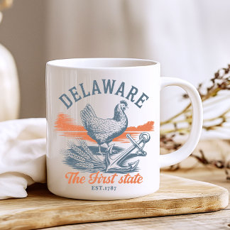Delaware The First State Souvenir Kaffemugg