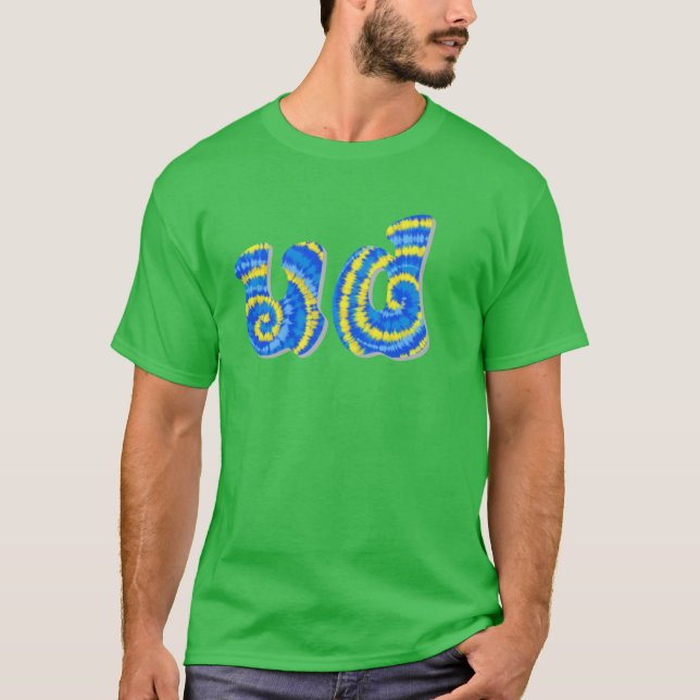 Delaware tie dye Överstorlek T Shirt (Framsida)