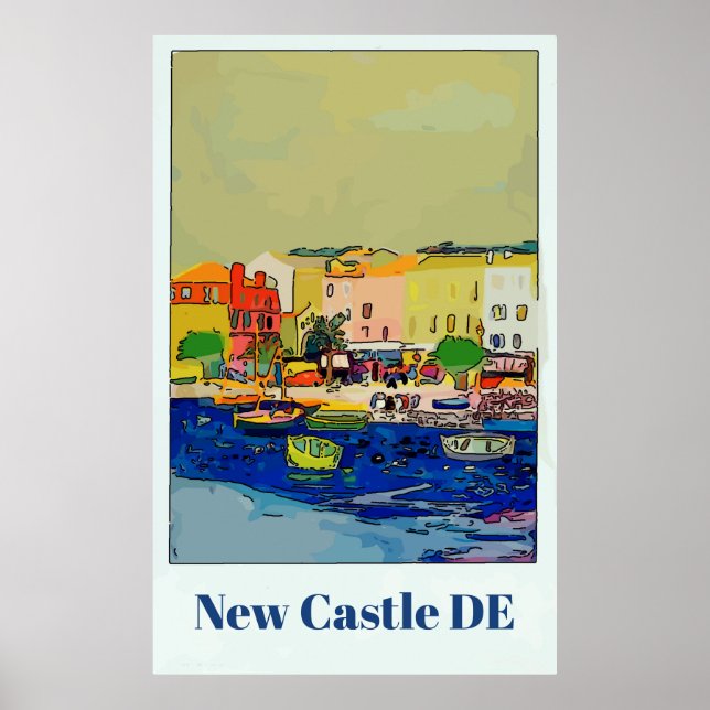 Delaware Travel Poster, redigera text Poster (Framsidan)