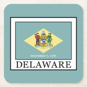 Delaware Underlägg Papper Kvadrat