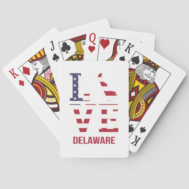 Delaware USA, kärlek Casinokort (Baksidan)
