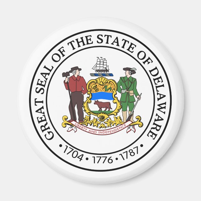 Delaware, USA Magnet (Framsidan)