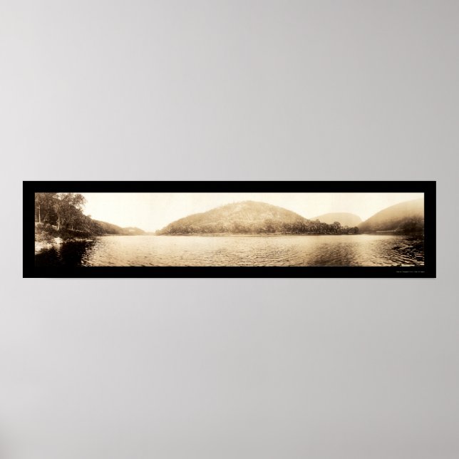 Delaware Vatten Gap PA Photo 1911 Poster (Framsidan)