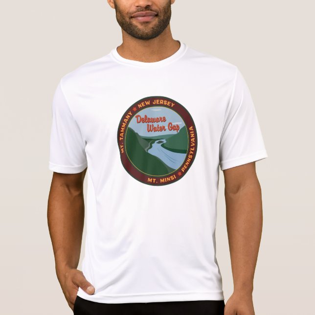 Delaware vatten Gap - Wicking Tee (Framsida)