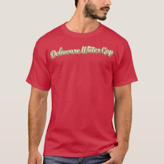 Delaware Water Gap T Retro Art Baseball Font Vinta Shirt