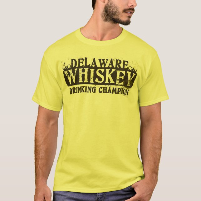 Delaware Whiskey som dricker mästare Tee Shirt (Framsida)