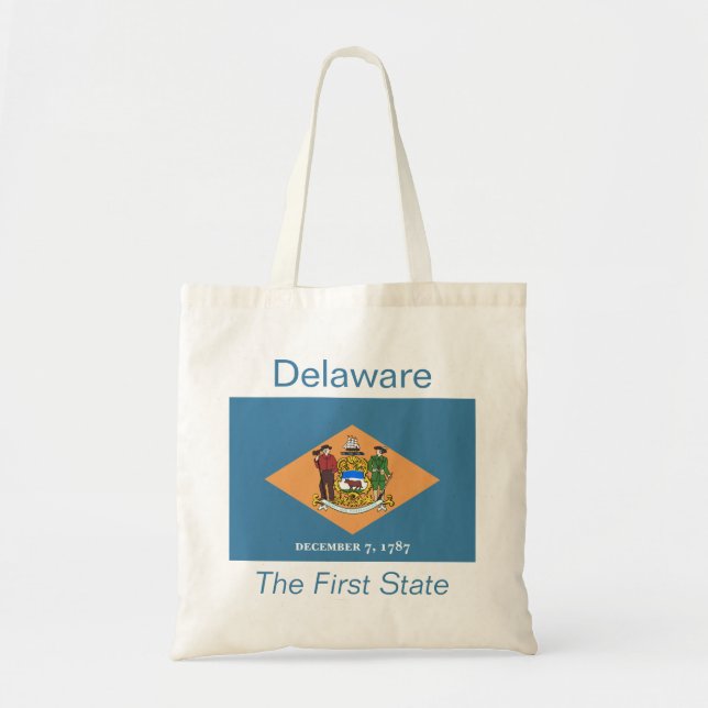 Delawarean Flagga Bag Tygkasse (Framsidan)