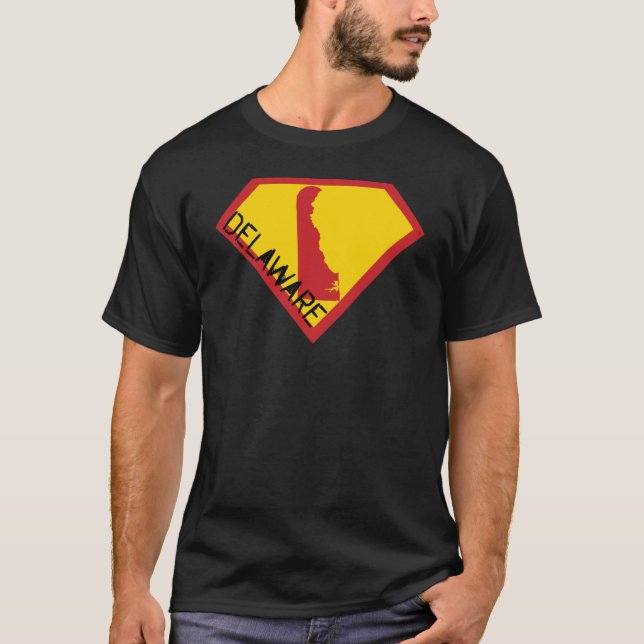 DELAWAREAN SHIELD Freedom är supermaktens SUPERH T Shirt (Framsida)