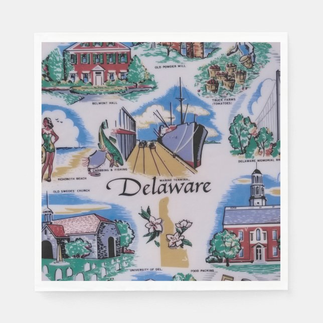 Delawarefest  pappersservett (Framsidan)