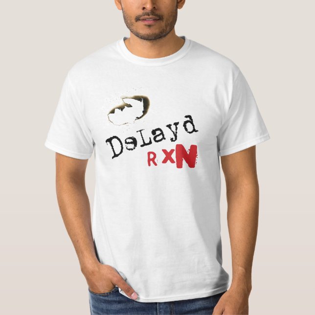 Delayd RXN Tee Shirt (Framsida)