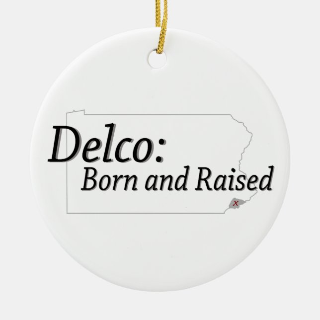 Delco Born och Raising Julgransprydnad Keramik (Framsidan)